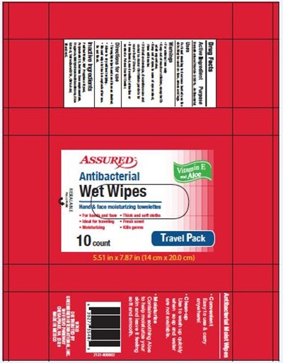 Assured Antibacterial Wipes 3x10 (Assured Antibacterial Wipes 3x10 Count)